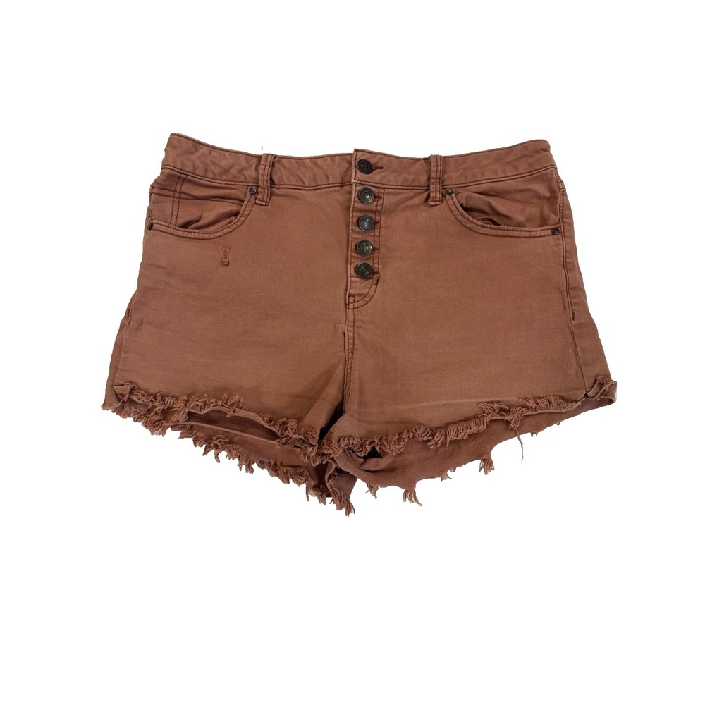 Sky‎ And Sparrow Juniors 11 Mauve Button Fly Distressed Denim Shorts Festival
